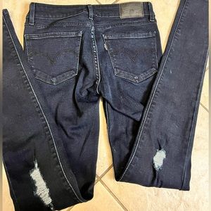 Levi 711 size 24 skinny Jeans faded